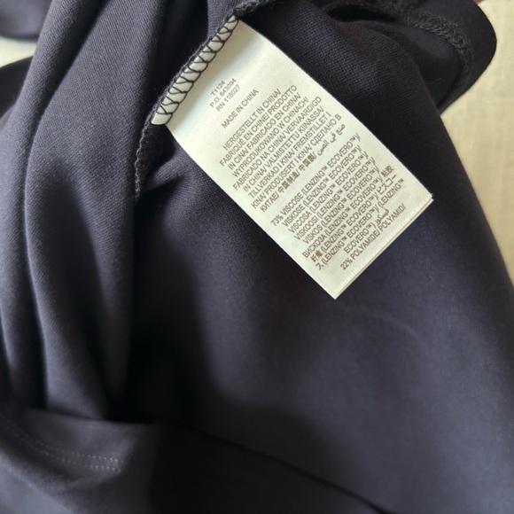 NWT Boden Twist Front Ponte Knit Top, Navy Blue, Long Sleeve, 14 | Classic Chic - Picture 7 of 7